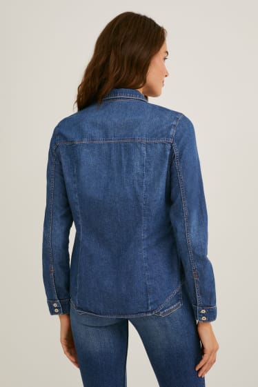 Femei - Bluză din denim - denim-albastru