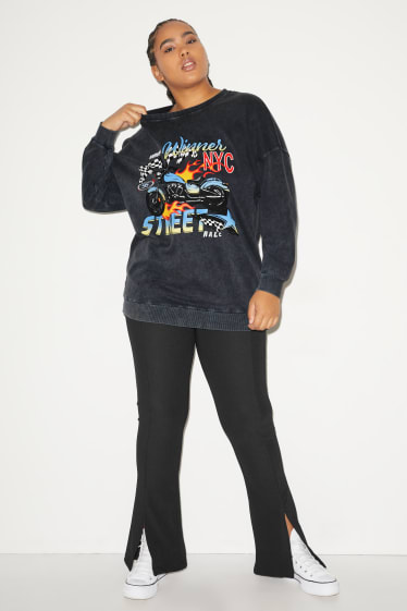 Damen - CLOCKHOUSE - Sweatshirt - grau-melange