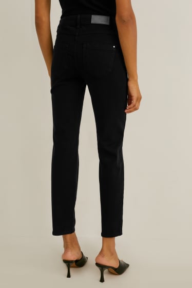 Femmes - Pantalon - slim fit - mid-waist - 4 Way Stretch - noir