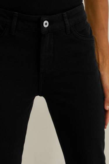 Femmes - Pantalon - slim fit - mid-waist - 4 Way Stretch - noir