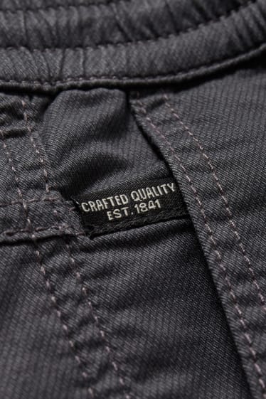 Men - Cargo trousers - tapered fit - LYCRA® - anthracite