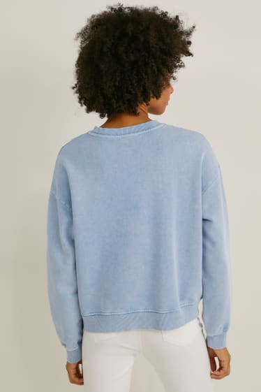 Women - Sweatshirt - light blue-melange