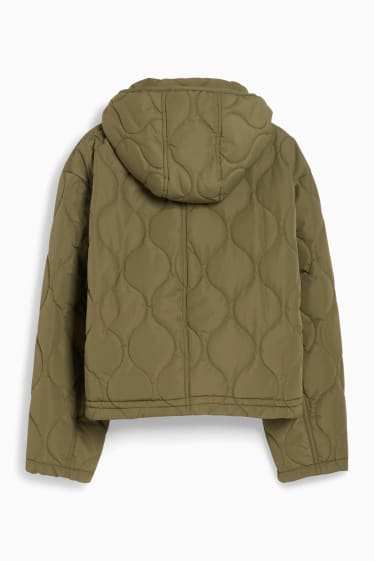 Damen - CLOCKHOUSE - Steppjacke mit Kapuze - khaki