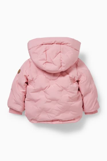 Miminka - dívky - Bunda s kapucí pro miminka - růžová