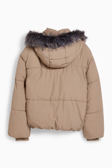 Damen - CLOCKHOUSE - Steppjacke mit Kapuze - beige