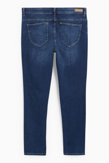 Damen - Skinny Jeans - Mid Waist - LYCRA® - dunkeljeansblau