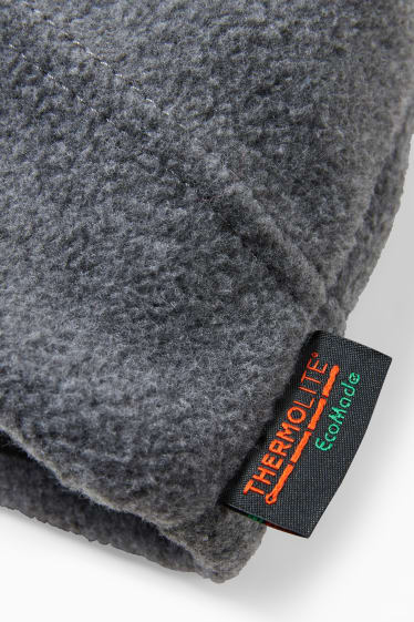 Hombre - Gorro de polar - gris jaspeado