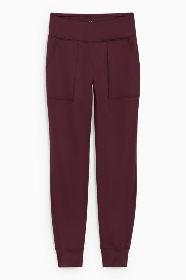 Femmes - Pantalon de sport - fitness - 4 Way Stretch - bordeaux