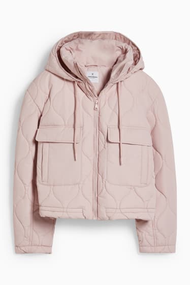 Teens & Twens - CLOCKHOUSE - Steppjacke mit Kapuze - rosa