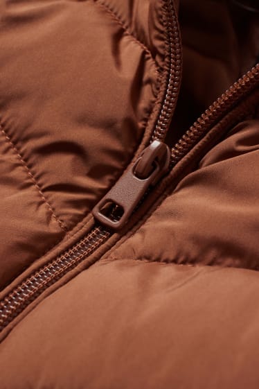 Kobiety - CLOCKHOUSE - kurtka pikowana z kapturem - brązowy