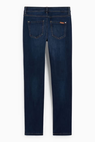 Dámské - Slim jeans - mid waist - LYCRA® - džíny - tmavomodré