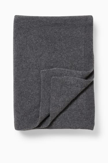 Dona - Manta de caixmir - 160 x 120 cm - gris jaspiat