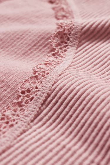 Dames - Set van 2 - slip - donker rose