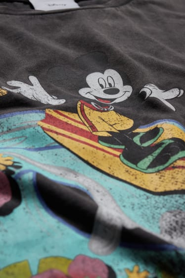Dona - CLOCKHOUSE - samarreta de màniga curta - Mickey Mouse - gris fosc
