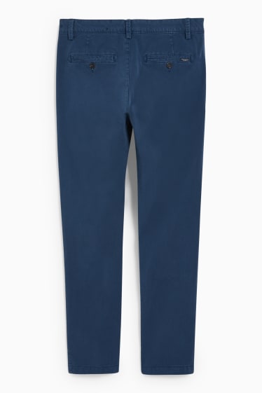 Uomo - Pantaloni chino - slim fit - Flex - LYCRA® - blu