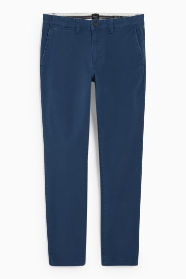 Uomo - Pantaloni chino - slim fit - Flex - LYCRA® - blu