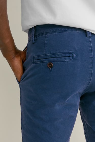 Uomo - Pantaloni chino - slim fit - Flex - LYCRA® - blu