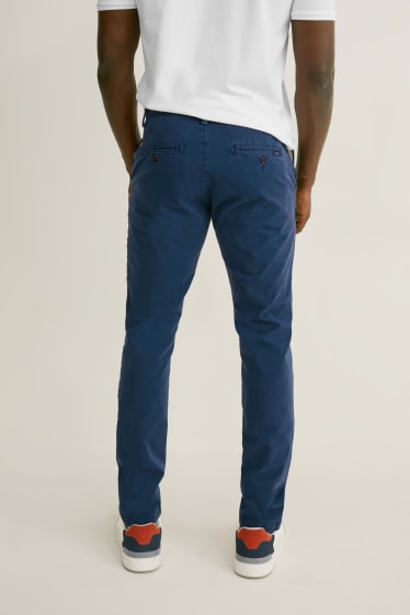 Uomo - Pantaloni chino - slim fit - Flex - LYCRA® - blu