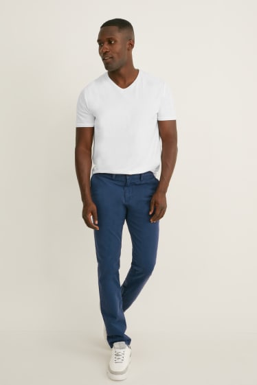 Hommes - Chino - slim fit - Flex - LYCRA® - bleu