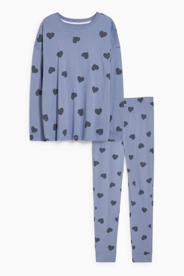 Women - Pyjamas - patterned - blue