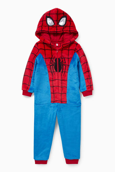 Kinderen - Spider-Man - onesie met capuchon - rood