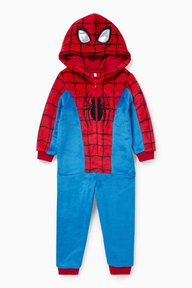 Enfants - Spider-Man - combinaison avec capuche - rouge