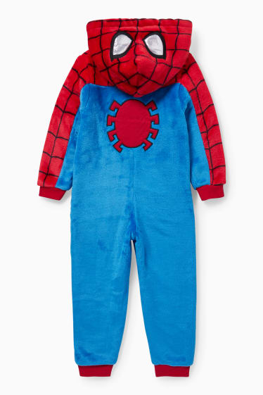 Niños - Spider-Man - mono con capucha - rojo