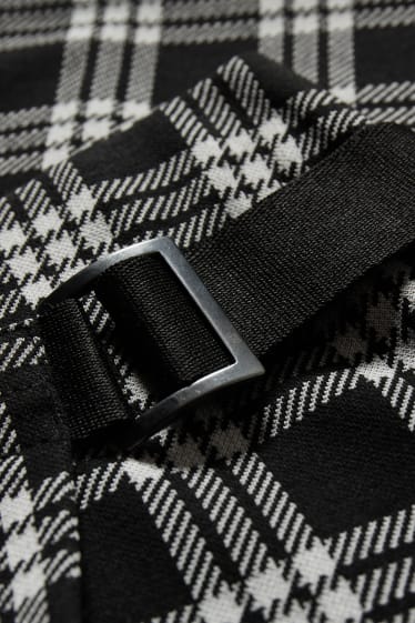 Donna - Minigonna - a quadretti - nero / bianco