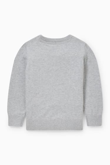 Bambini - Batman - maglione - effetto brillante - grigio chiaro melange