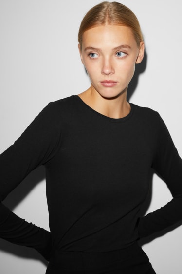 Damen - CLOCKHOUSE - Langarmshirt - schwarz