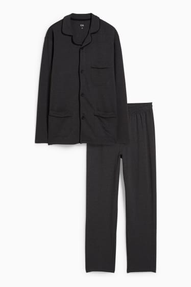 Herren - Pyjama - anthrazit