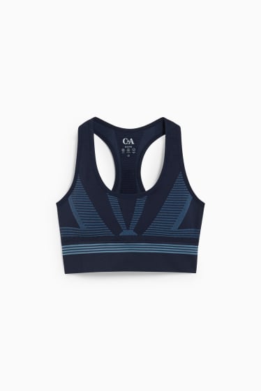 Women - Sports bra - padded - dark blue