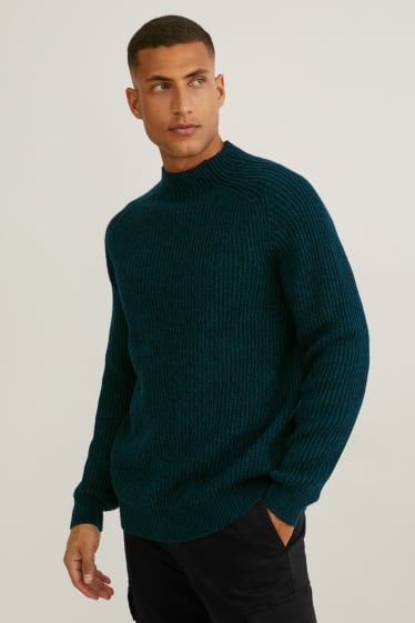 Hommes - Pull - vert foncé