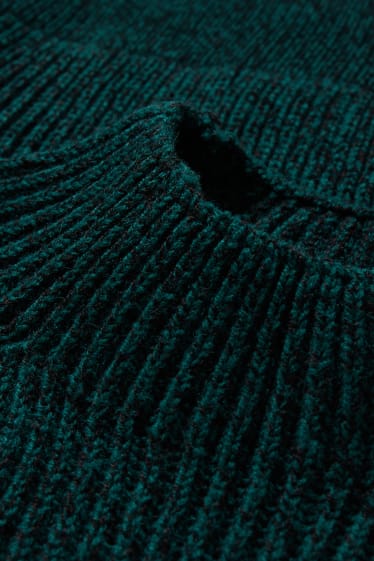 Mężczyźni - Sweter - ciemnozielony