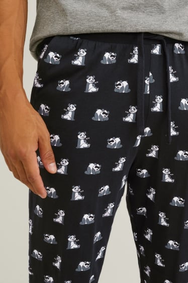 Bărbați - Pijama - negru / gri