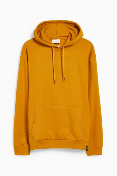 Hommes - Sweat à capuche - havane