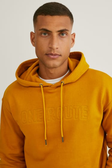 Hommes - Sweat à capuche - havane