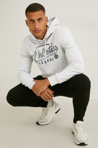 Men - Hoodie - light gray-melange