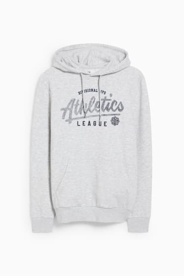 Men - Hoodie - light gray-melange