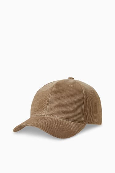 Herren - Cord-Cap - hellbraun