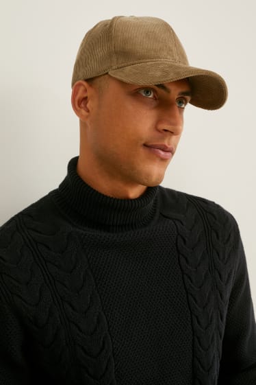 Herren - Cord-Cap - hellbraun