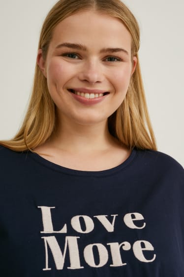 Damen - Langarmshirt - dunkelblau