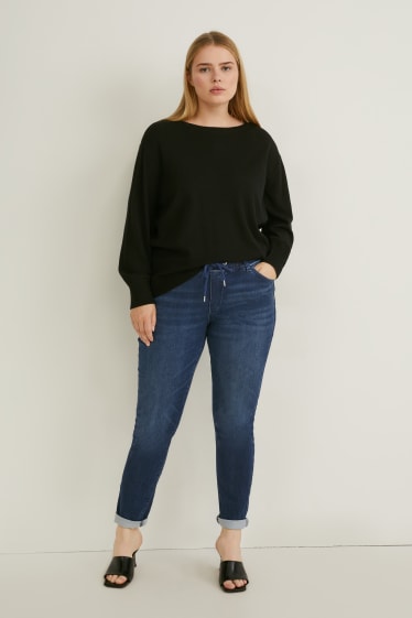 Dames - Relaxed jeans - mid waist - jeanslichtblauw