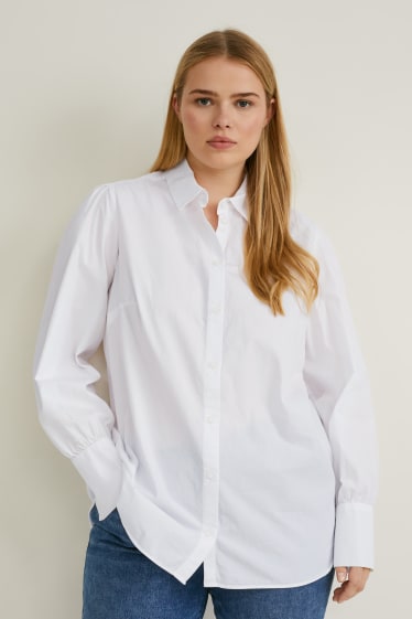 Damen - Bluse - weiß