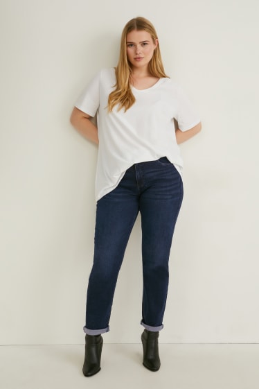 Donna - Jeans slim - vita media - LYCRA® - jeans blu scuro