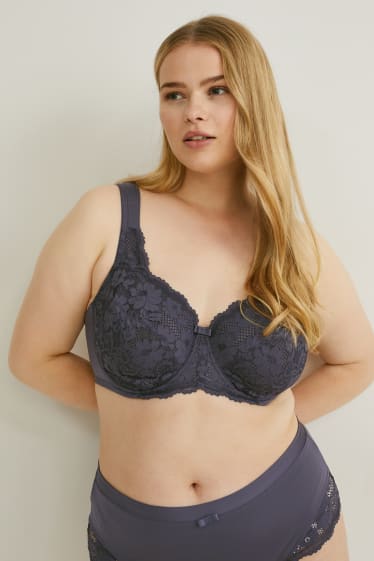 Women - Underwire bra - graphite