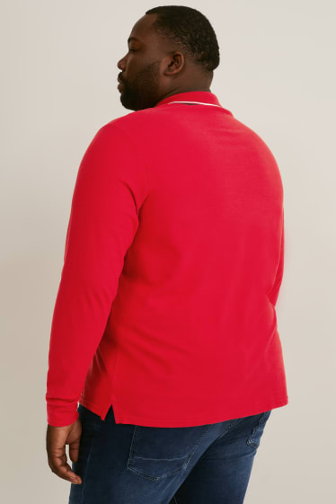 Herren - Poloshirt - rot