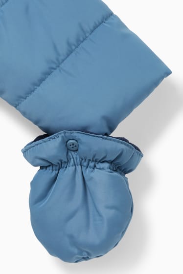 Babys - Baby-Schneeanzug mit Kapuze - blau
