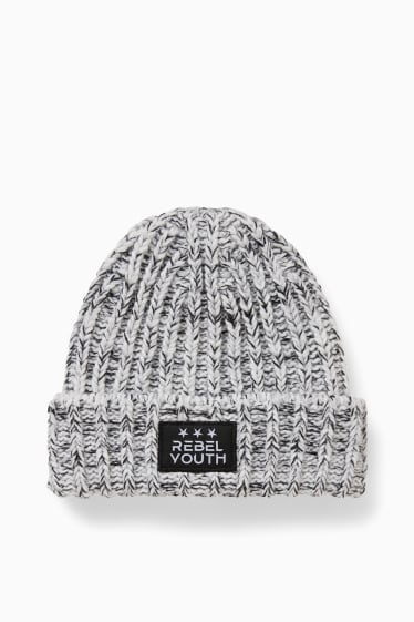 Hombre - CLOCKHOUSE - gorro de punto - blanco / negro