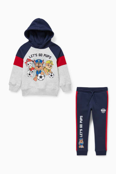 Kinderen - Paw Patrol - set - hoodie en joggingbroek - 2-delig - grijs / donkerblauw